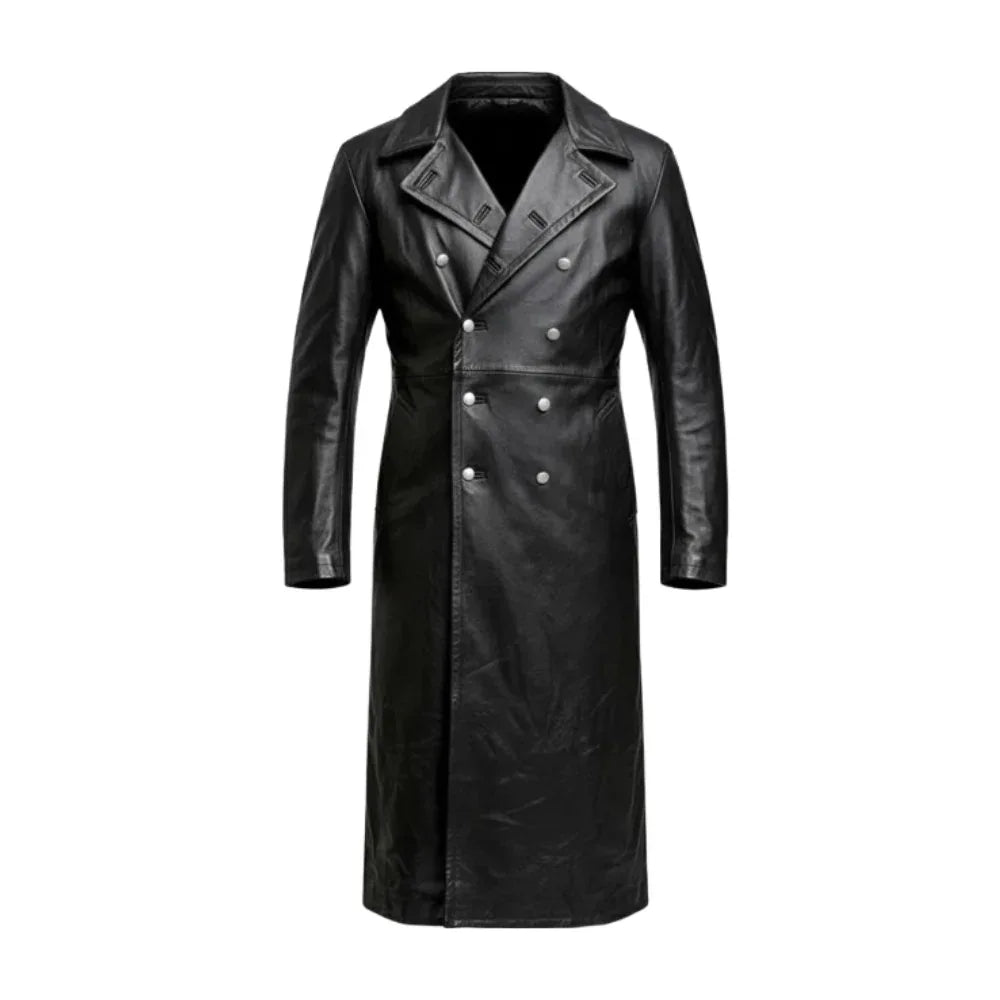 Military leather coat | Military surplus France | Surplus militaire
