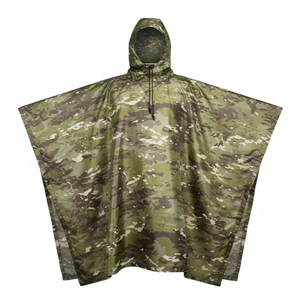 Poncho Tactique Imperméable Militaire Ukraine – Kaki – Neuf 2024 – Taille Unisexe