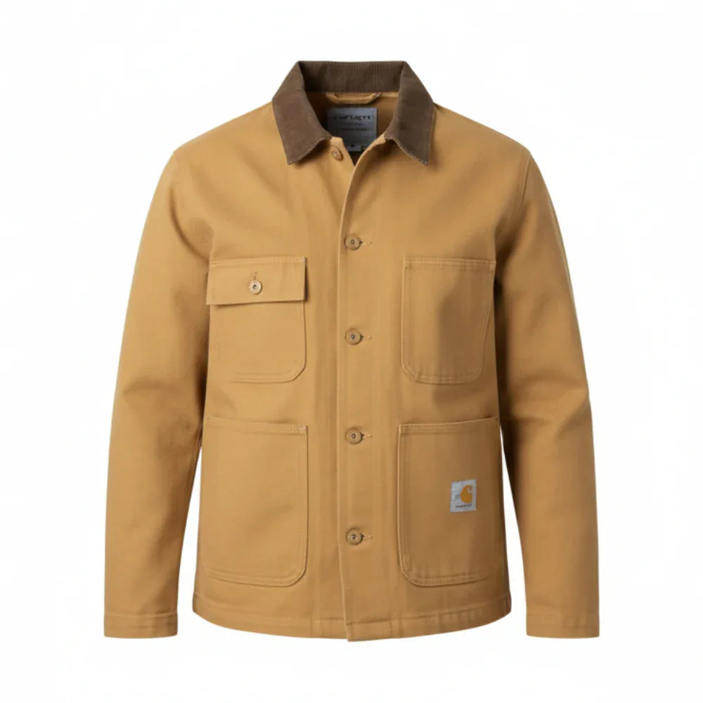 Veste Militaire Vintage Velours Marron – Taille S – Femme