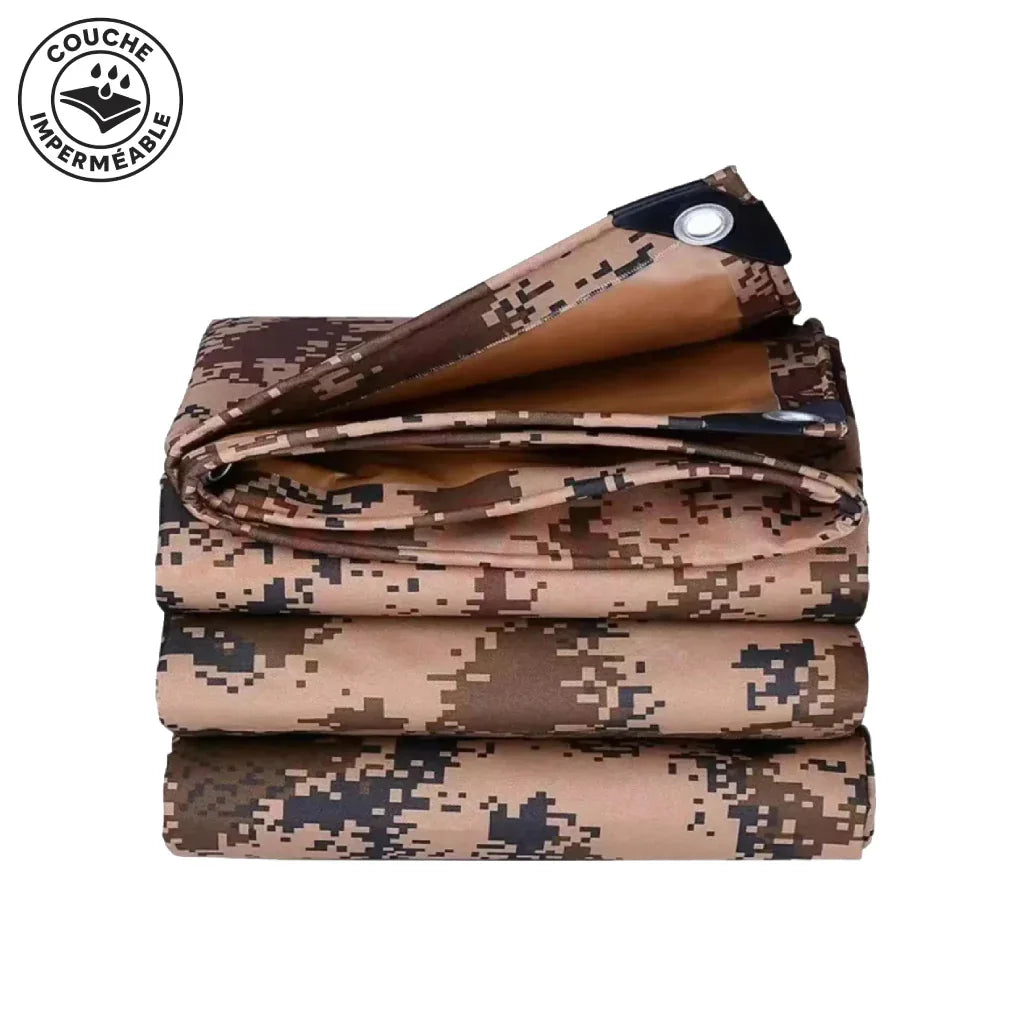tarp camouflage 3x3 3x3 Camouflage Tarp | French Military Surplus