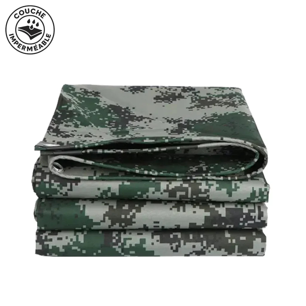 tarp camouflage 3x3 3x3 Camouflage Tarp | French Military Surplus