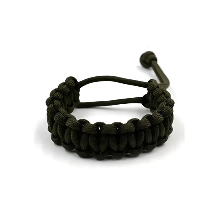 Bracelet de survie en paracorde - Vert olive terne - Canada