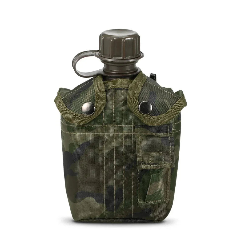 Gourde US alu avec quart alu - reproduction