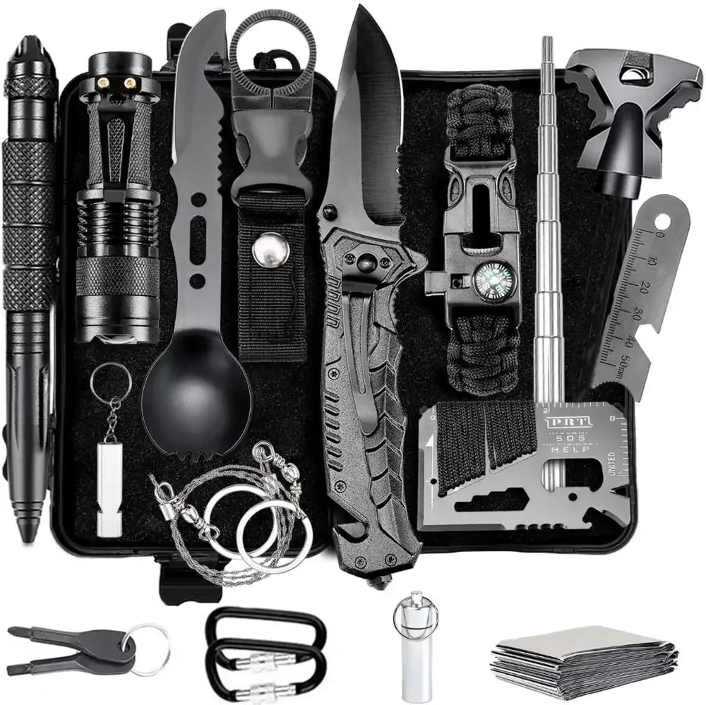 Survie Kit Urgence Outils Militaire Camping Tactique Extérieur Disaster Zombie e