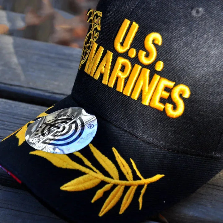 Casquette Militaire US Marines Réglable - Vert, Coton, Neuf Sans étiquettes
