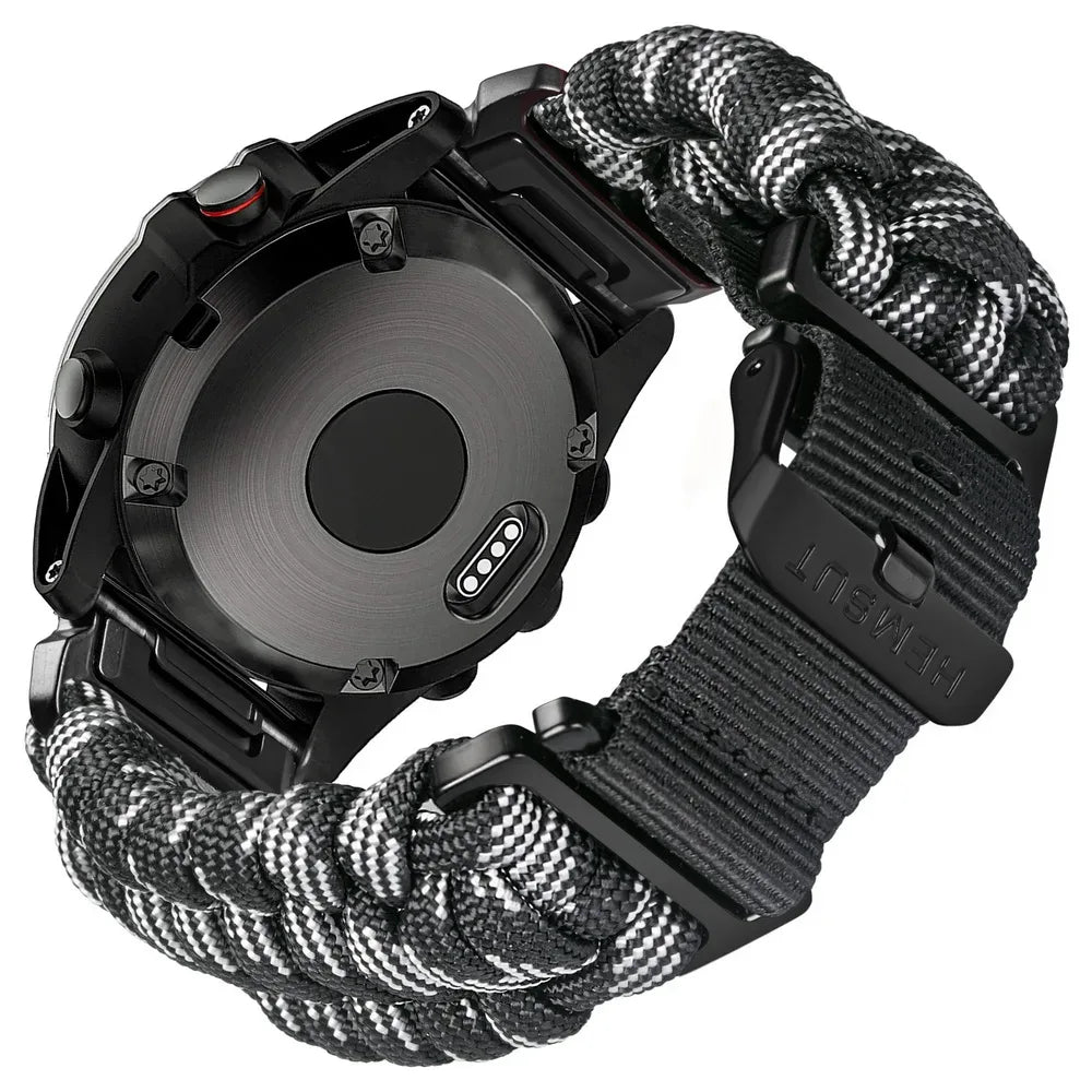 Montre militaire noire - Style US, acier inoxydable, survie fiable